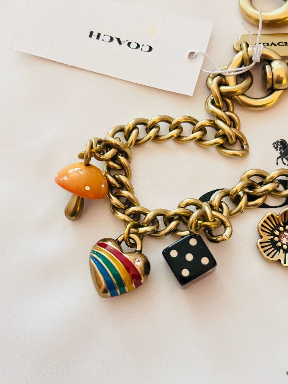 Coach Large Swag Bag Charm/ Keychain - Picture 3 of 12